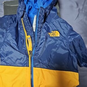 The North Face Kids' Navy and Mustard Raincoat